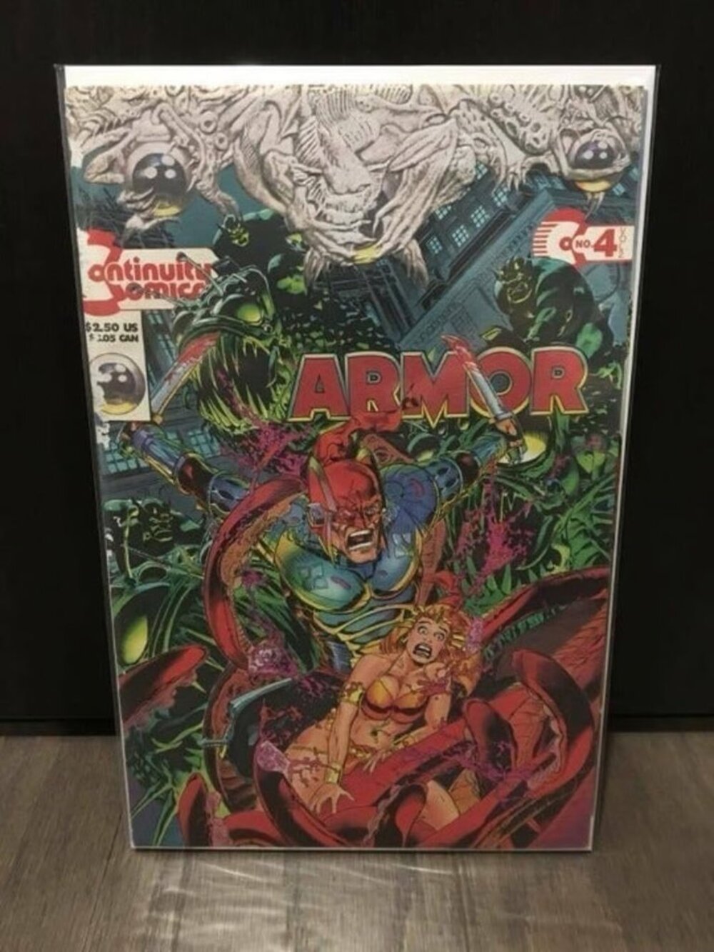 Armor #4 Comic Book Neal Adams Cover Art Continuity Comics 1993